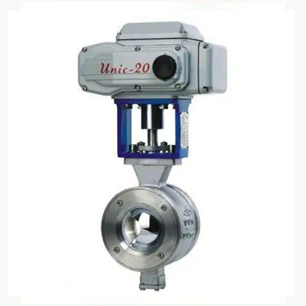 电动对夹V型球阀